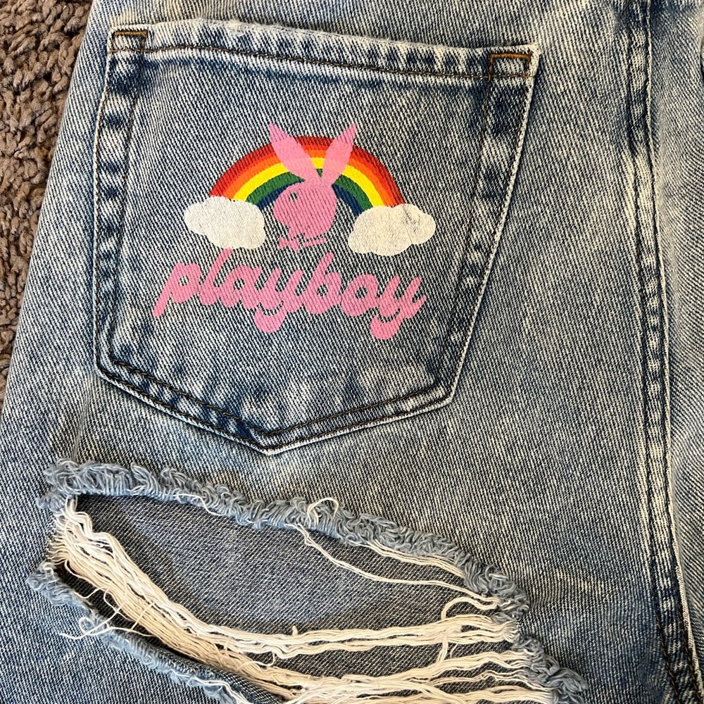 Playboy by PacSun jeans featuring rip near the bum ;)